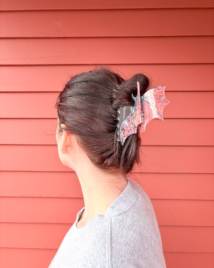 Dragon Wings Hair Claw Clip - Cotton Candy