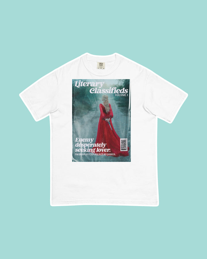 Romance shirt for book lovers featuring the &