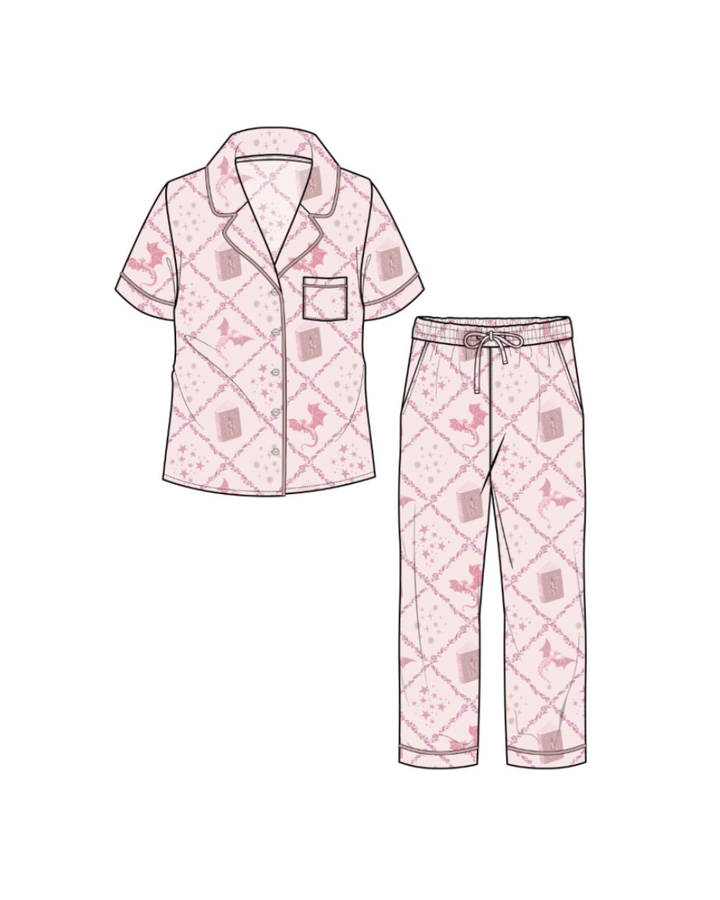 ROMANTASY CON PICK UP Fantasy Fables Bamboo Pajama Set – Long Pants