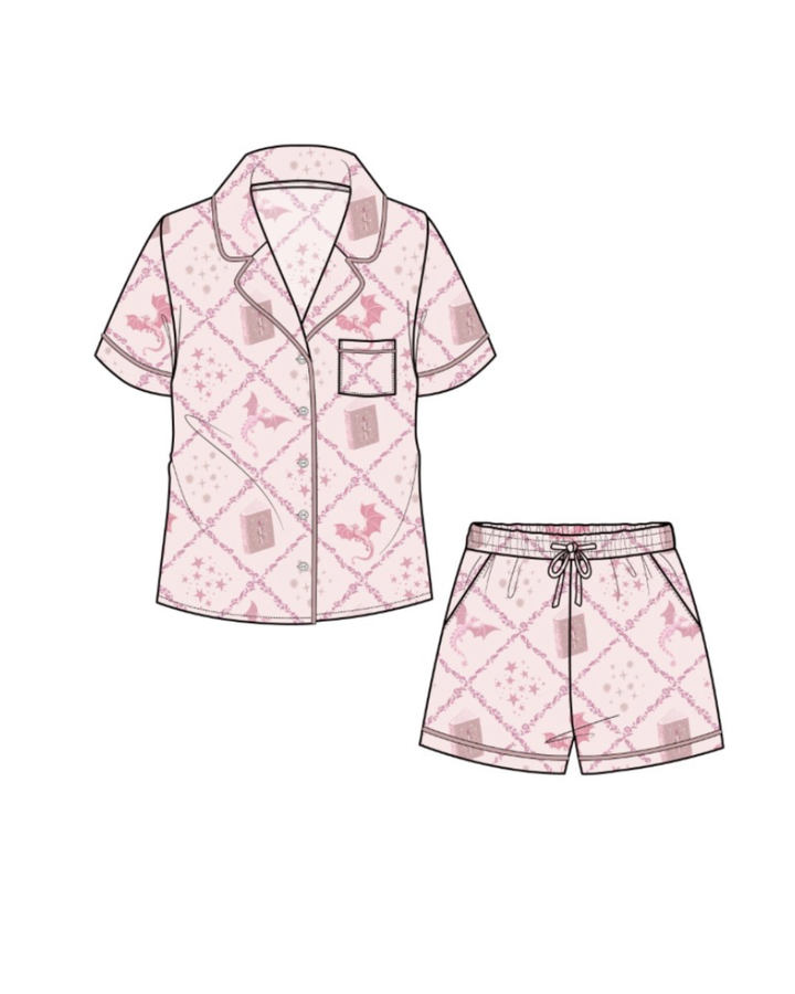ROMANTASY CON PICK UP Fantasy Fables Bamboo Pajama Set – Shorts