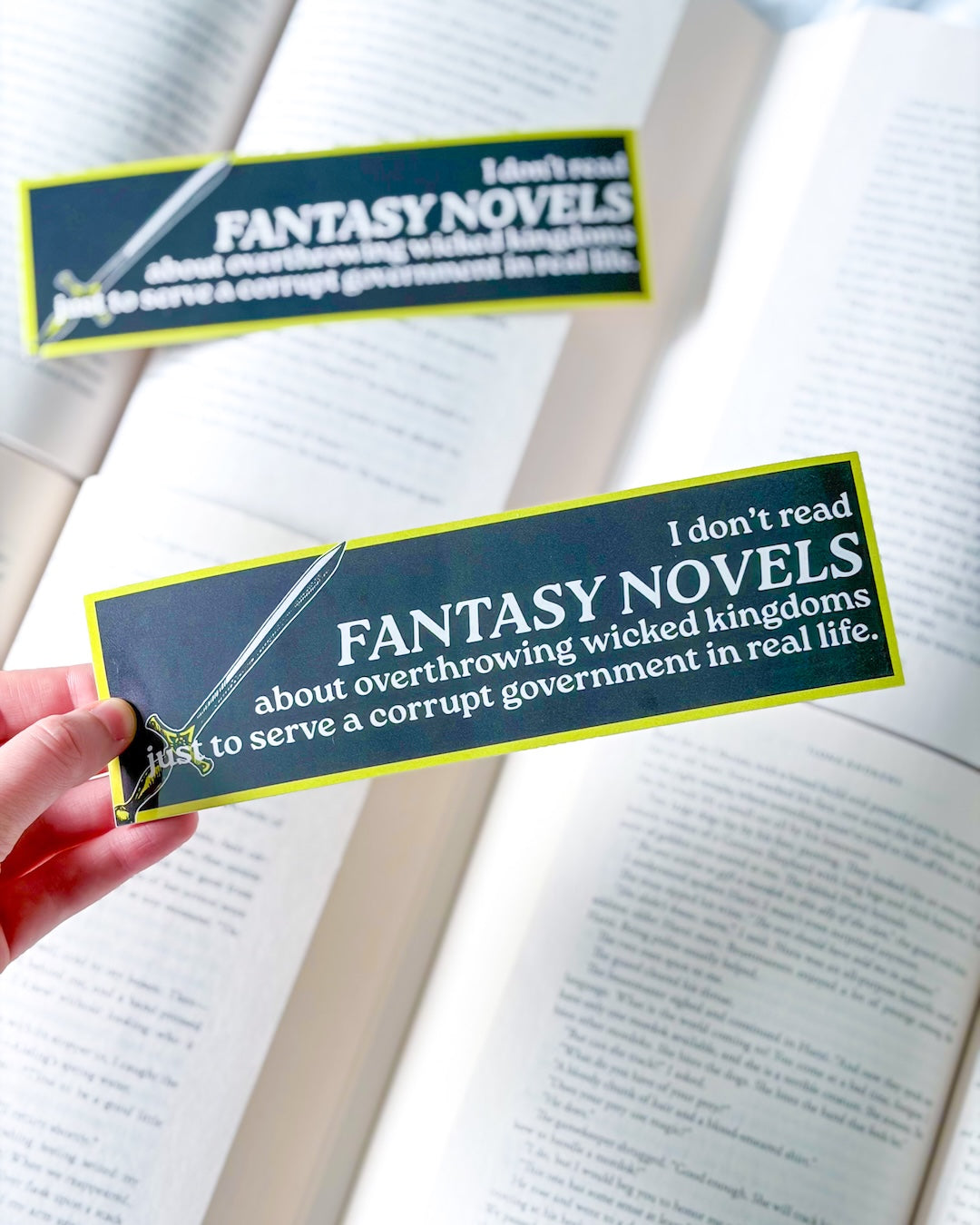 Fantasy Novels Bumper Sticker