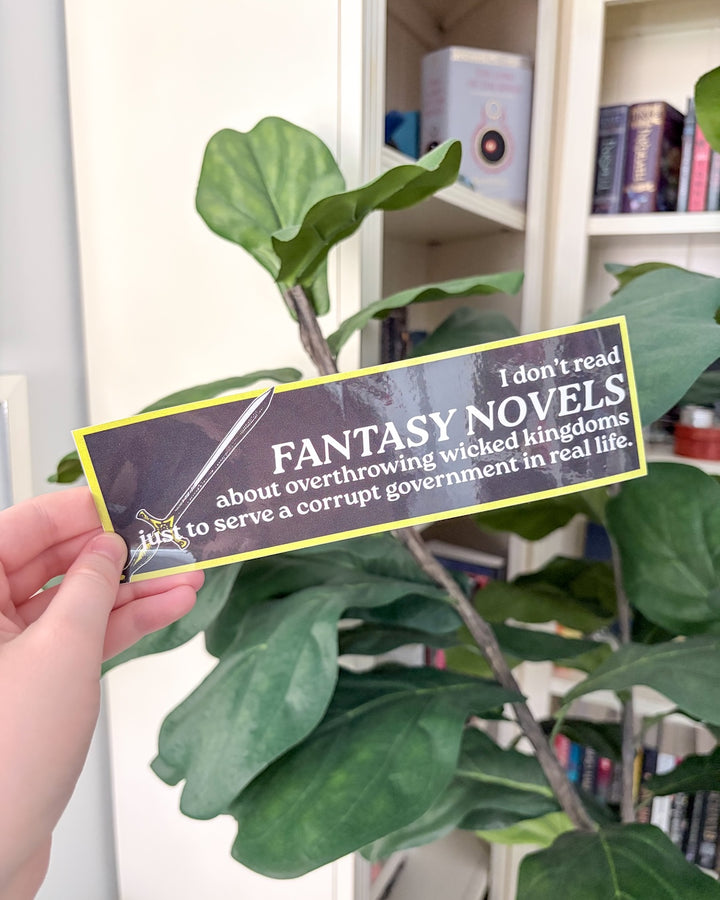 Fantasy Novels Bumper Sticker