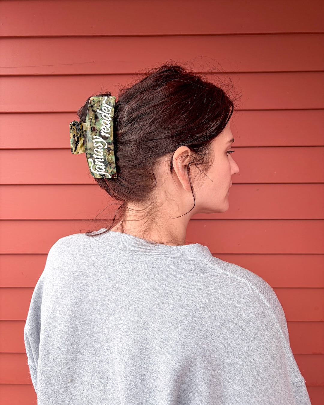 Fantasy Reader Hair Claw Clip