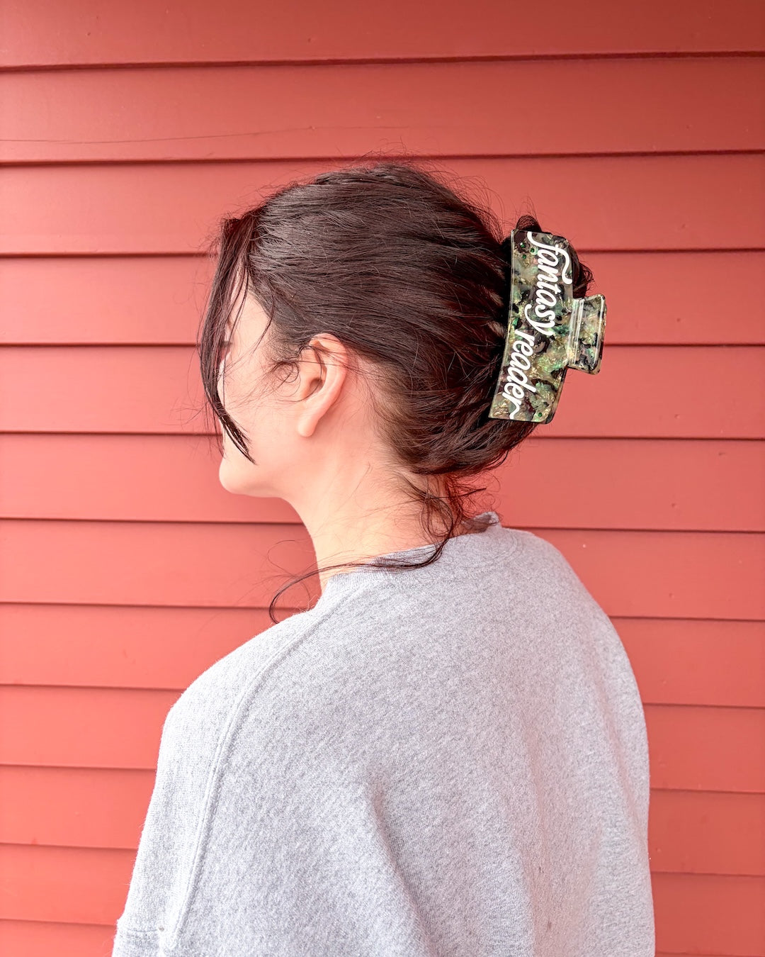 Fantasy Reader Hair Claw Clip