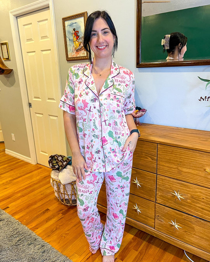 Fantasy Reader Bamboo Pajama Set – Long Pants