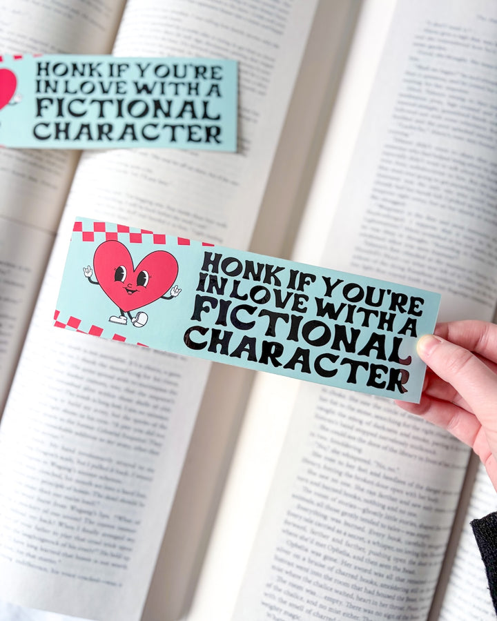 In Love with a Fictional Character Bumper Sticker