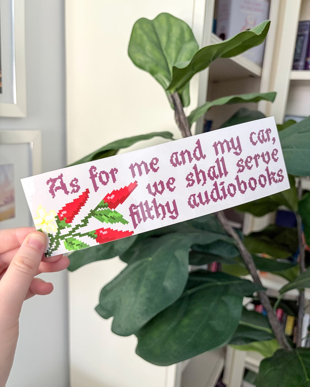 Filthy Audiobooks Verse Bumper Sticker