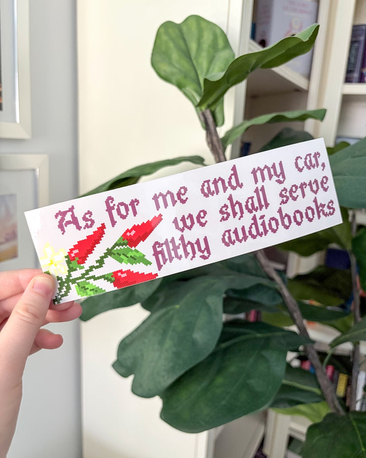 Filthy Audiobooks Verse Bumper Sticker