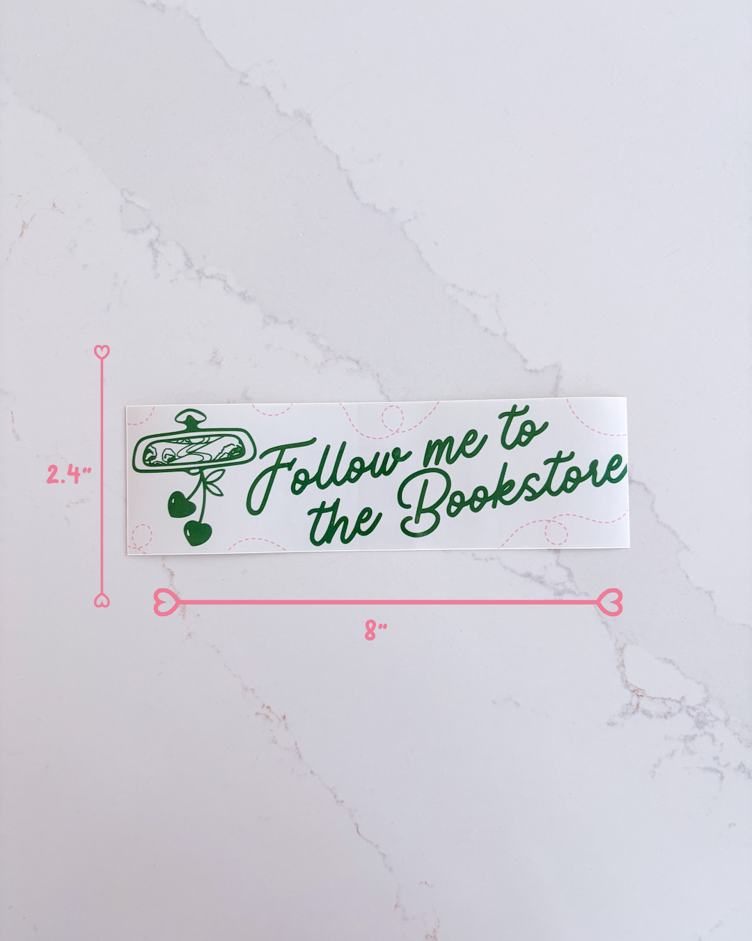 Follow Me to the Bookstore Bumper Sticker