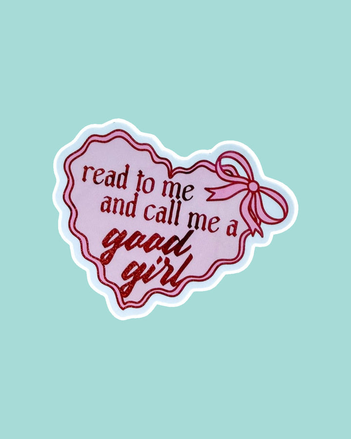 Read to Me Glitter Sticker