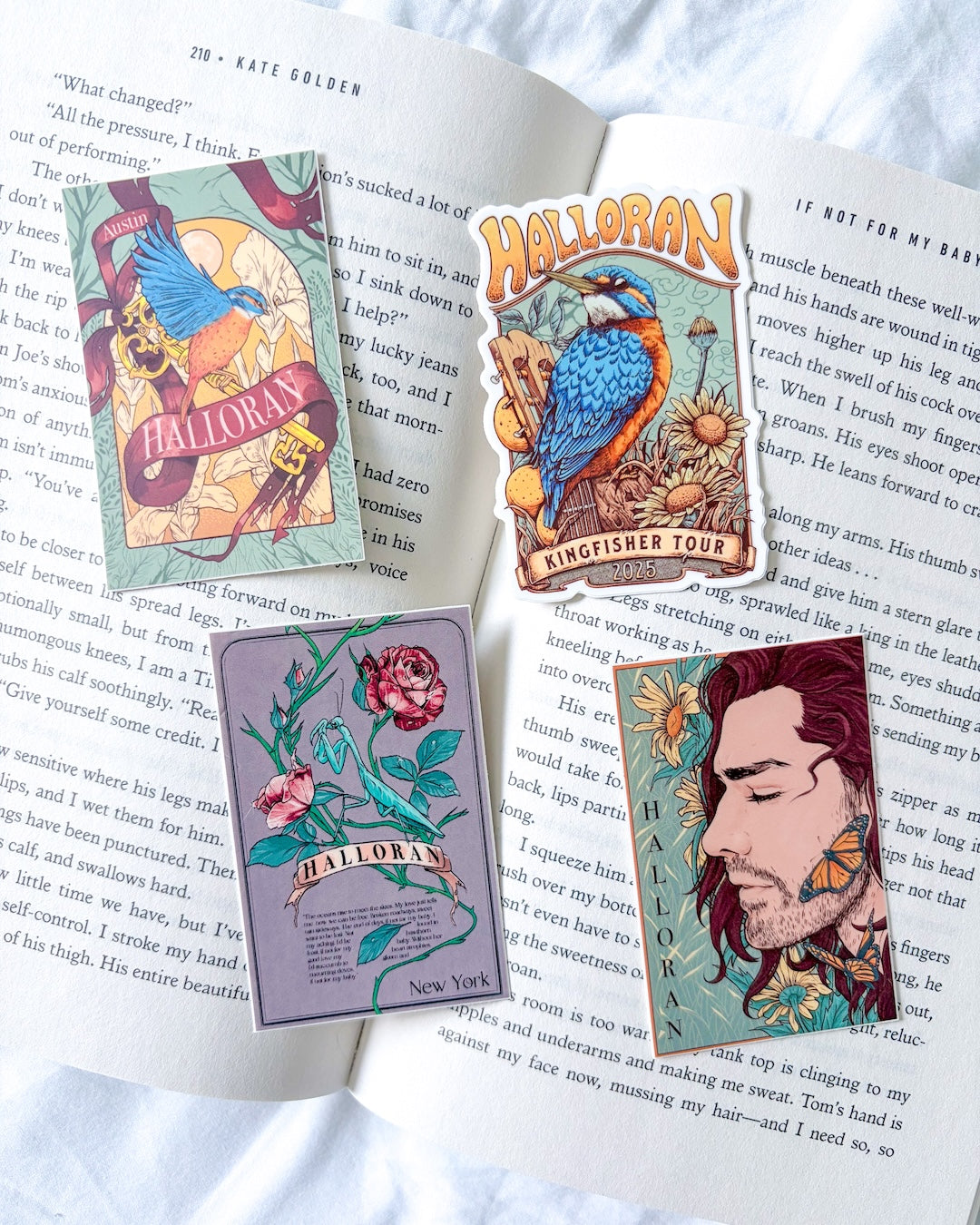 Set of Halloran Tour Posters Sticker Pack