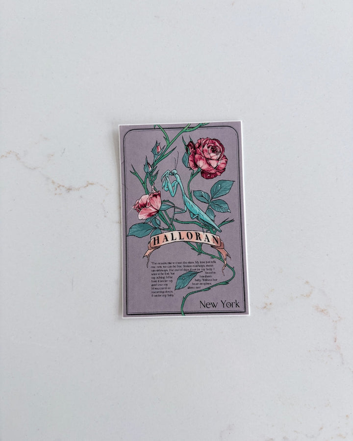 Set of Halloran Tour Posters Sticker Pack