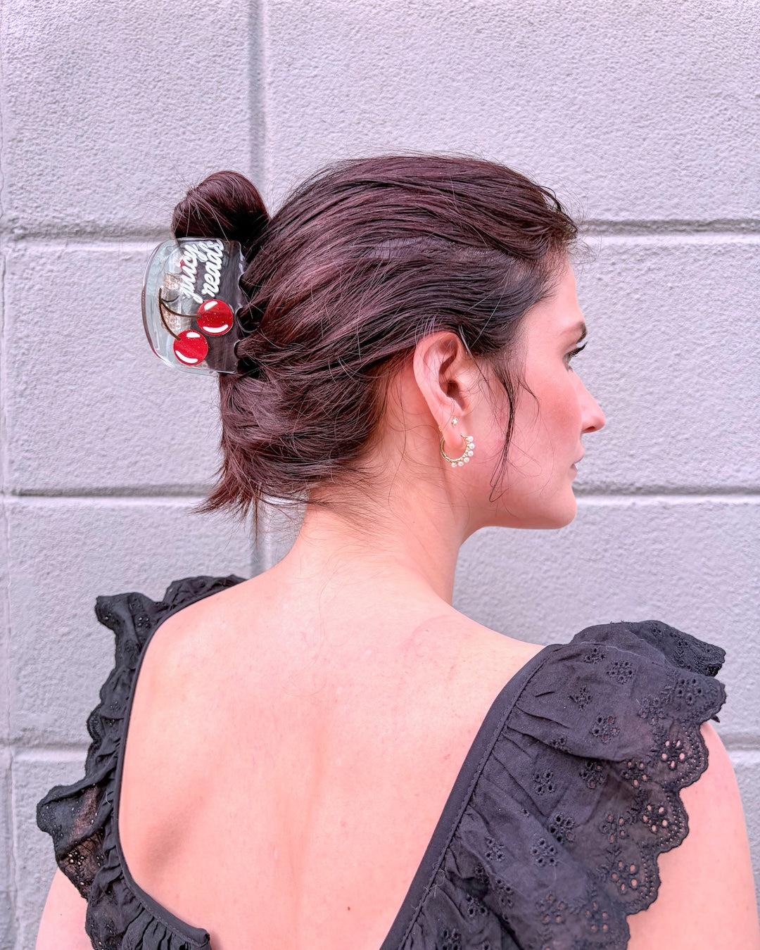 Juicy Reads Clear Hair Claw Clip