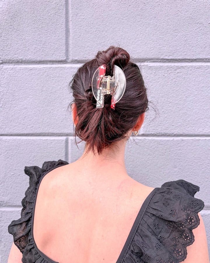Juicy Reads Clear Hair Claw Clip