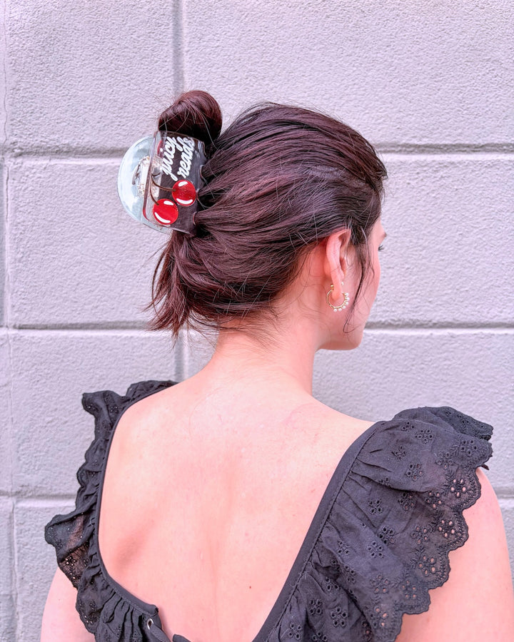 Juicy Reads Clear Hair Claw Clip
