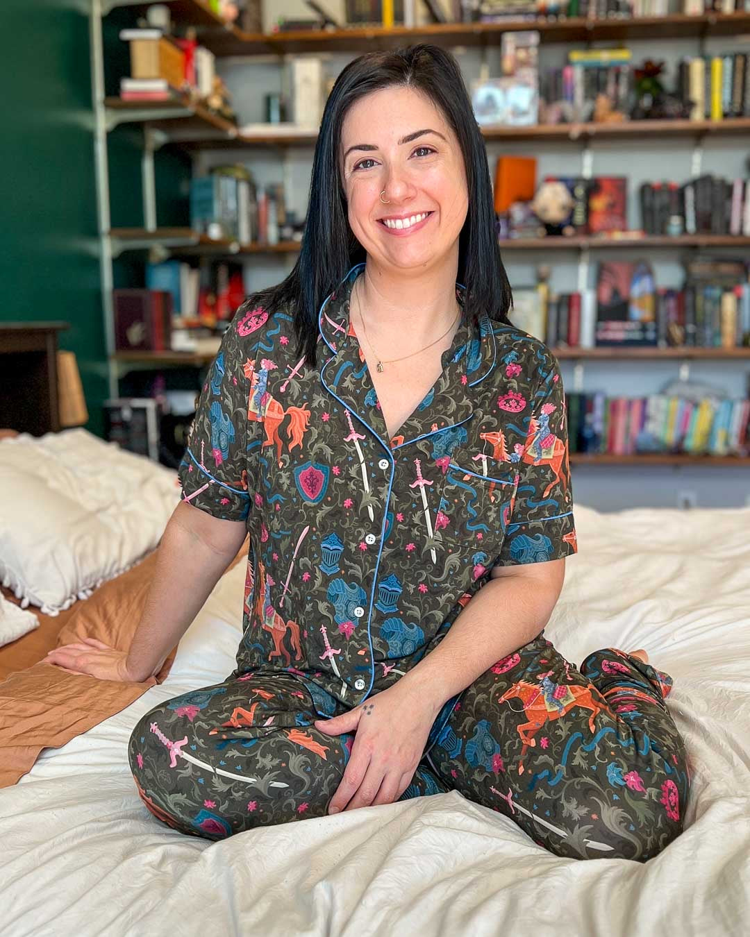 Lady Knight Bamboo Pajama Set – Long Pants