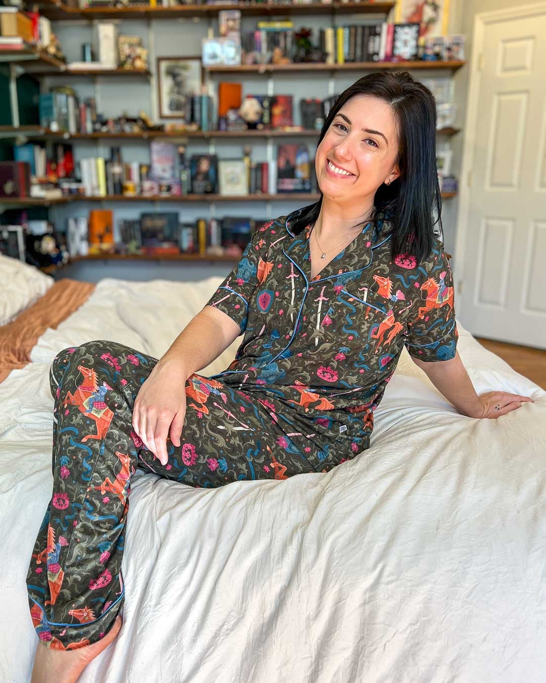 Lady Knight Bamboo Pajama Set – Long Pants