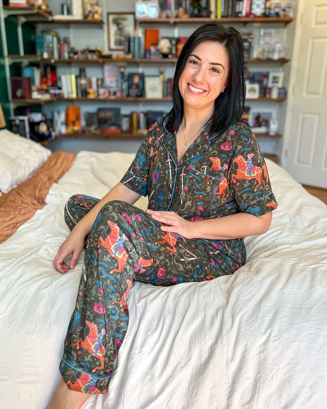 Lady Knight Bamboo Pajama Set – Long Pants
