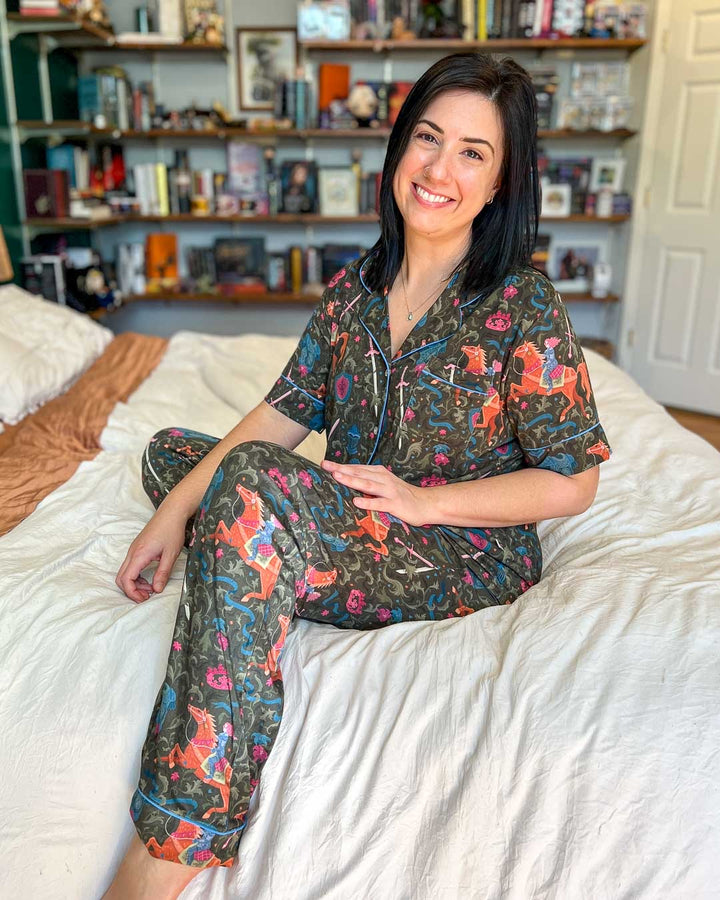 Lady Knight Bamboo Pajama Set – Long Pants