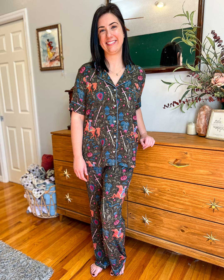 Lady Knight Bamboo Pajama Set – Long Pants