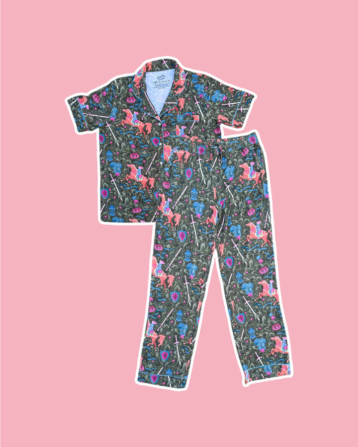Lady Knight Bamboo Pajama Set – Long Pants