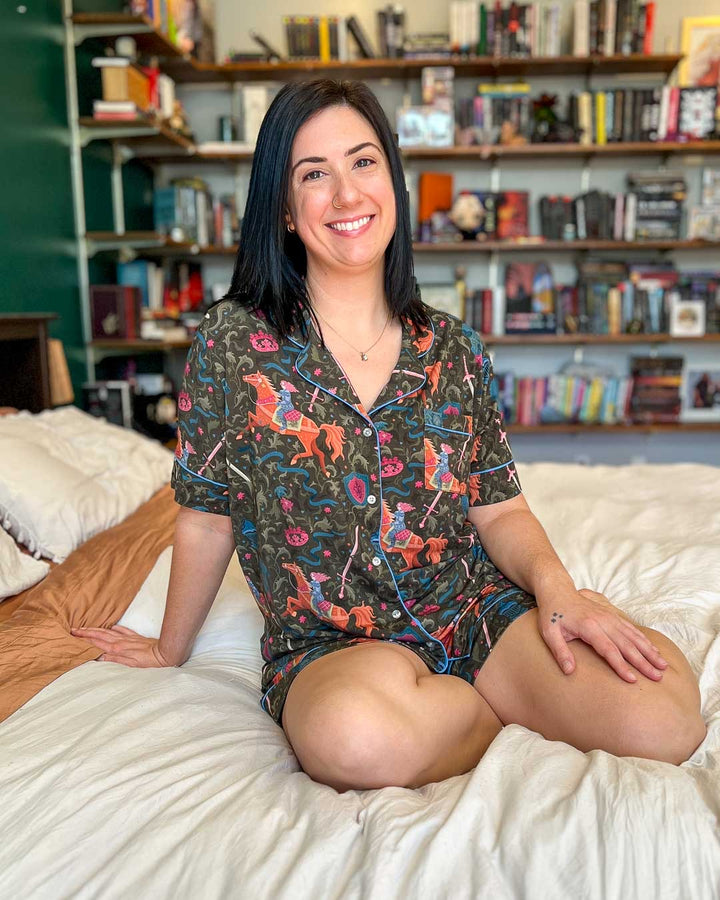 Lady Knight Bamboo Pajama Set – Shorts