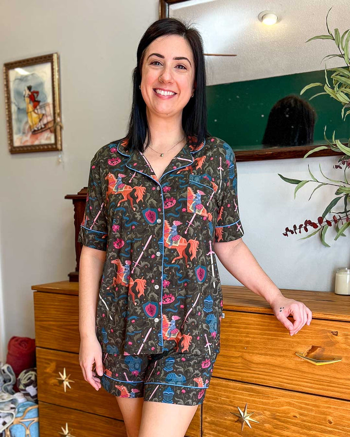 Lady Knight Bamboo Pajama Set – Shorts