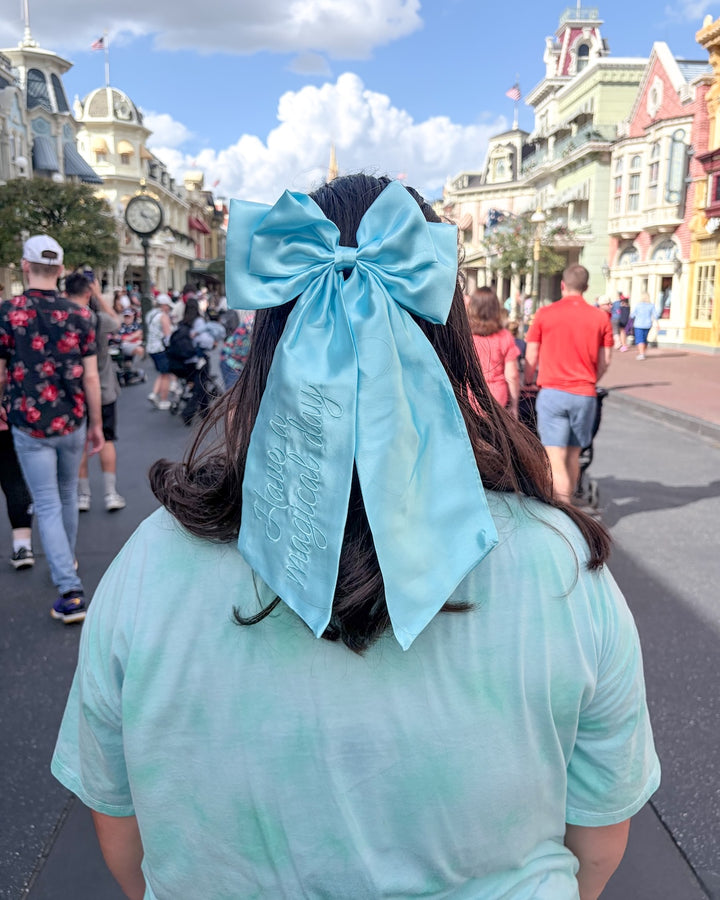 Magical Day Satin Hair Bow Clip