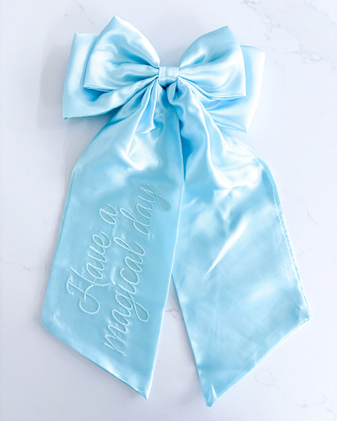 Magical Day Satin Hair Bow Clip