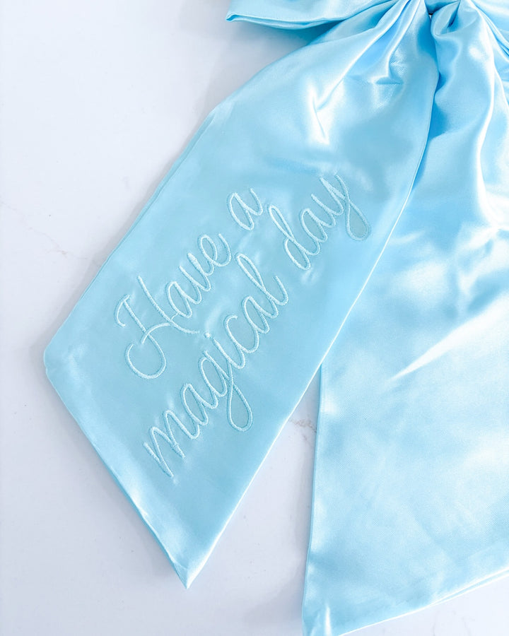 Magical Day Satin Hair Bow Clip
