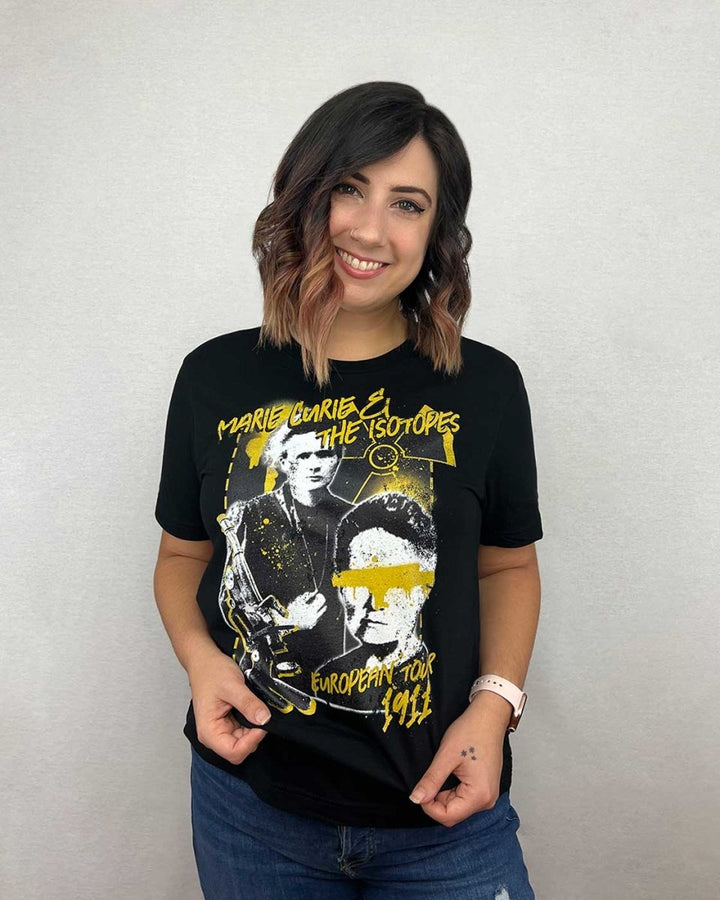 Ali Hazelwood tee for Love on the Brain fans featuring a distressed paint-splattered design for &