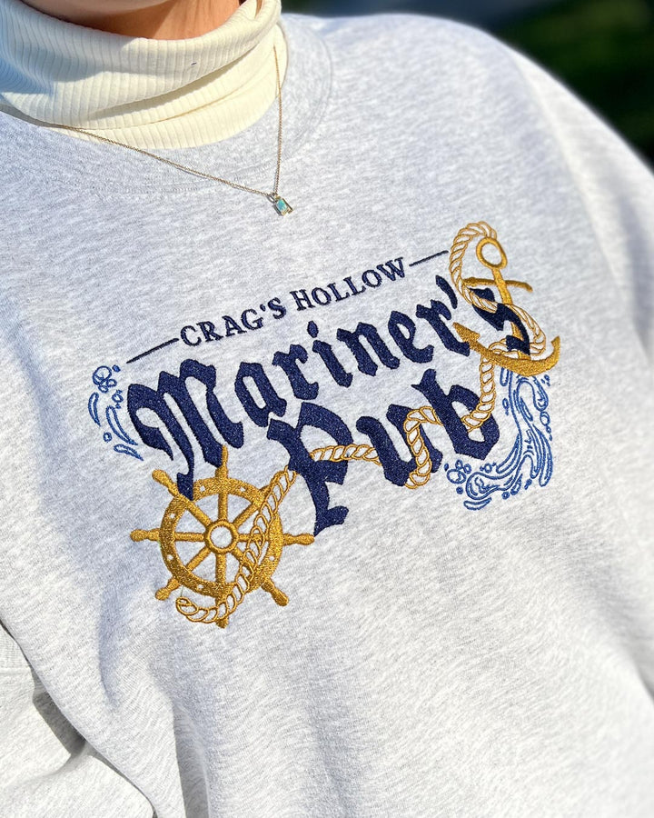 Embroidered sweatshirt for A Dawn of Onyx fans featuring the text &