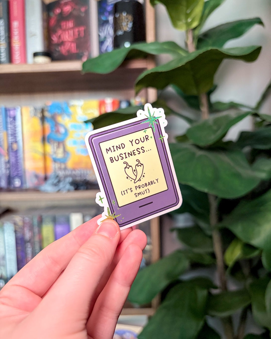 Mind Your Business Glitter Sticker