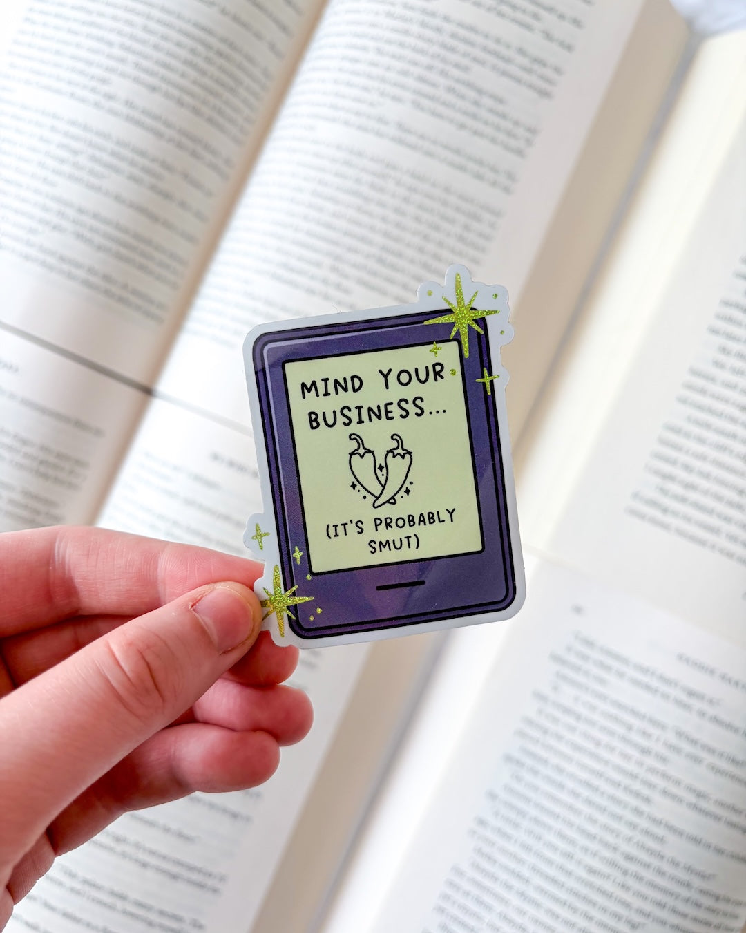 Mind Your Business Glitter Sticker