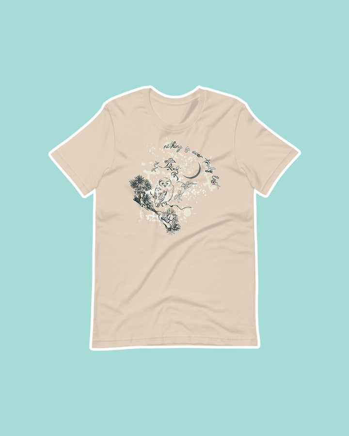 Wild is the Witch shirt for Rachel Griffin fans featuring an illustrated owl on a branch under a crescent moon with the quote &