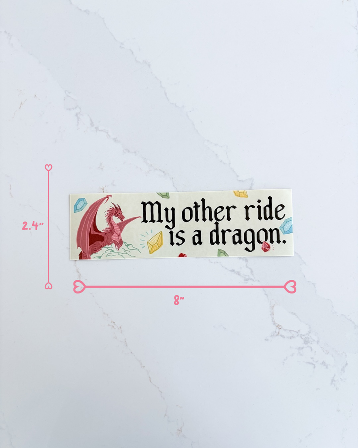 My Other Ride is a Dragon Bumper Sticker
