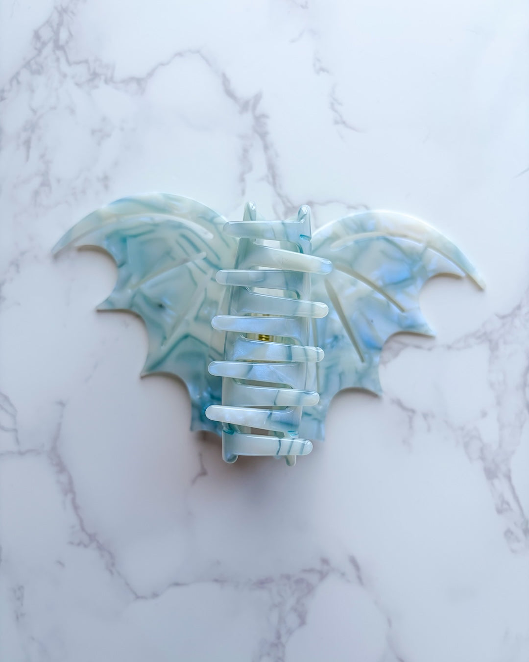 Bat Wing Hair Claw Clip - Pastel Blue