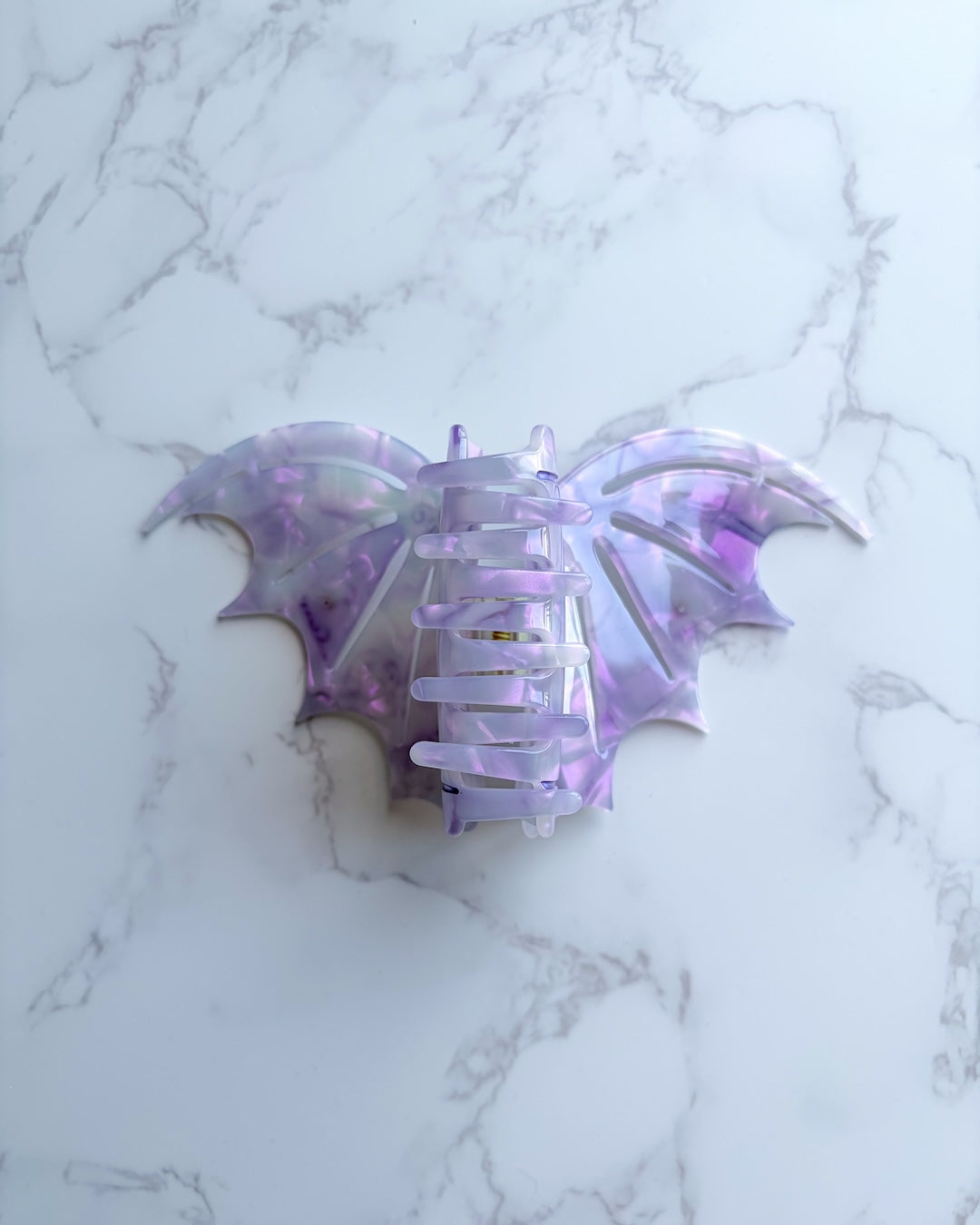 Bat Wing Hair Claw Clip - Pastel Violet