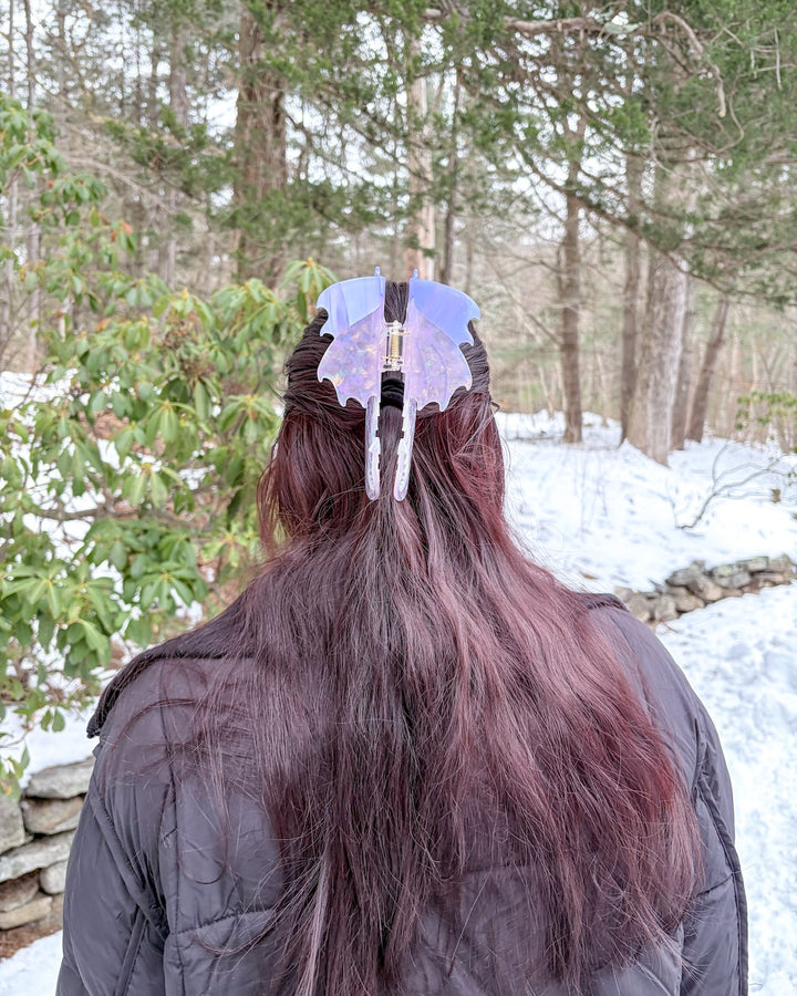 Dragon Hair Claw Clip - Large Purple