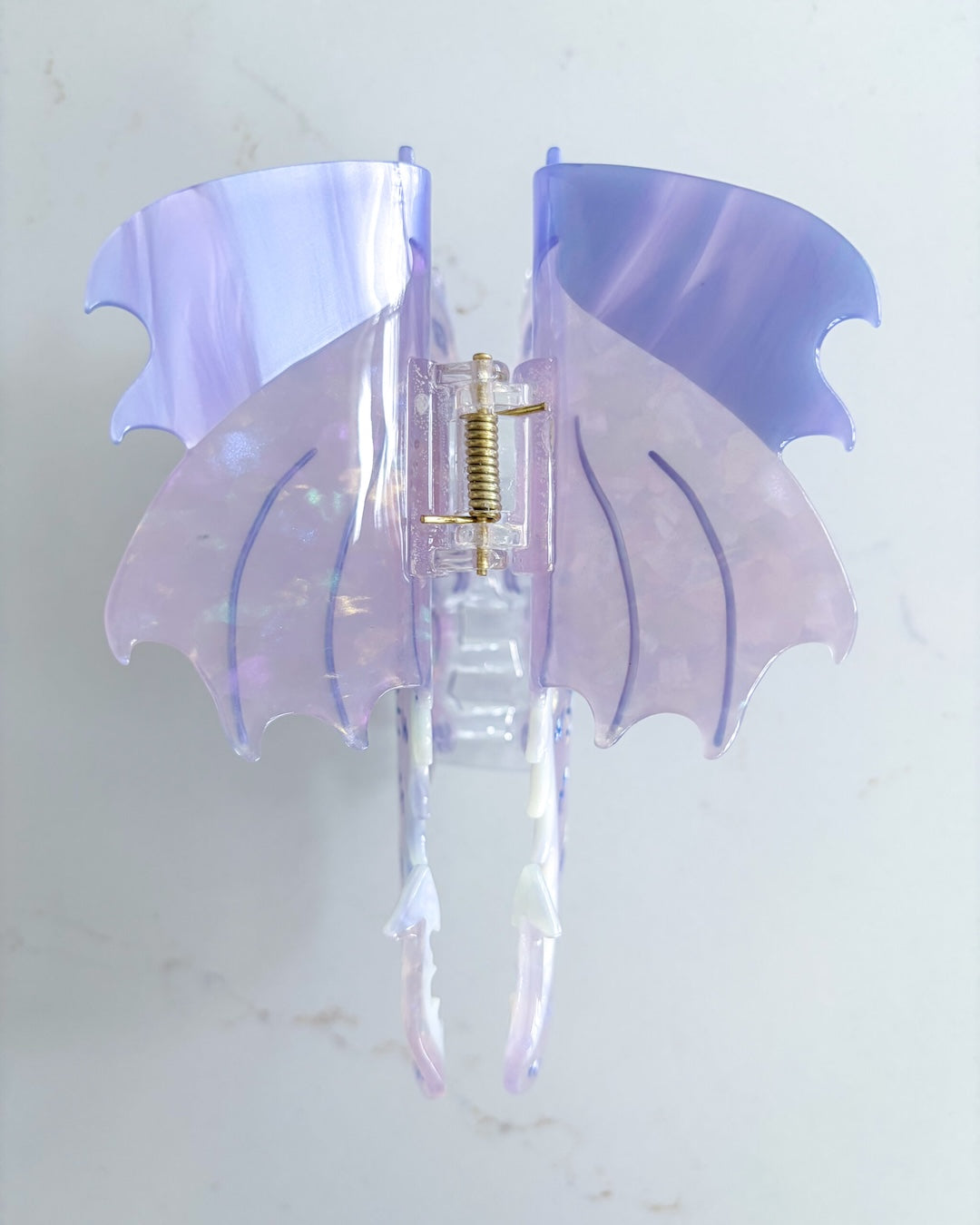 Dragon Hair Claw Clip - Large Purple