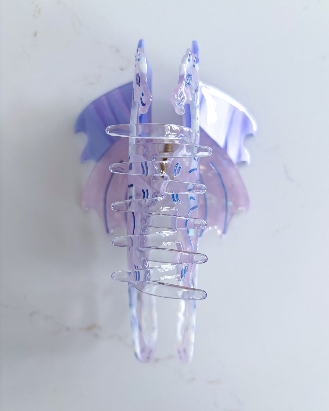 Dragon Hair Claw Clip - Large Purple