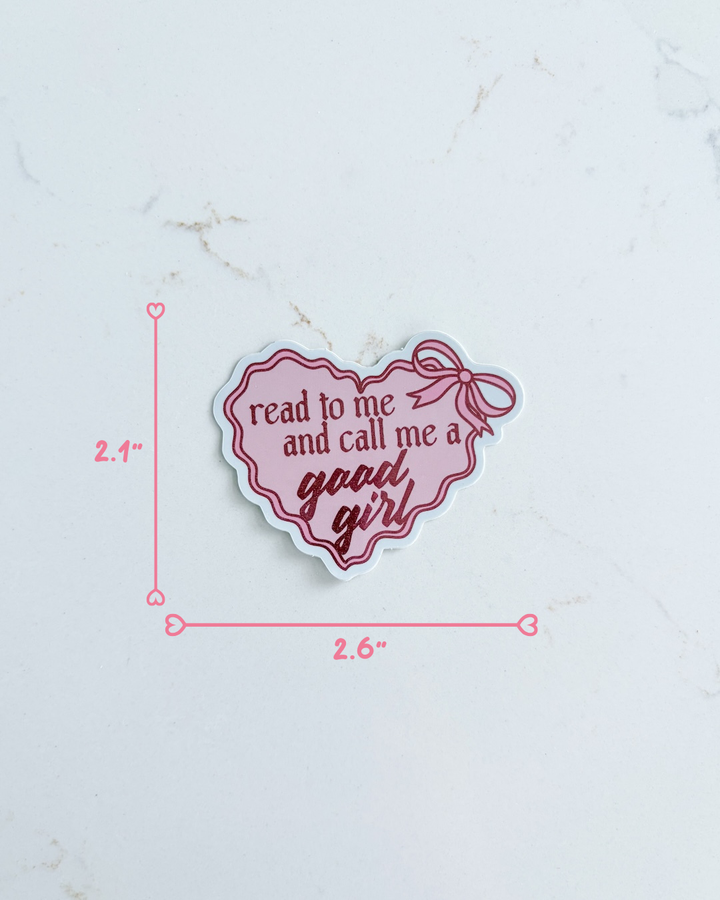 Read to Me Glitter Sticker