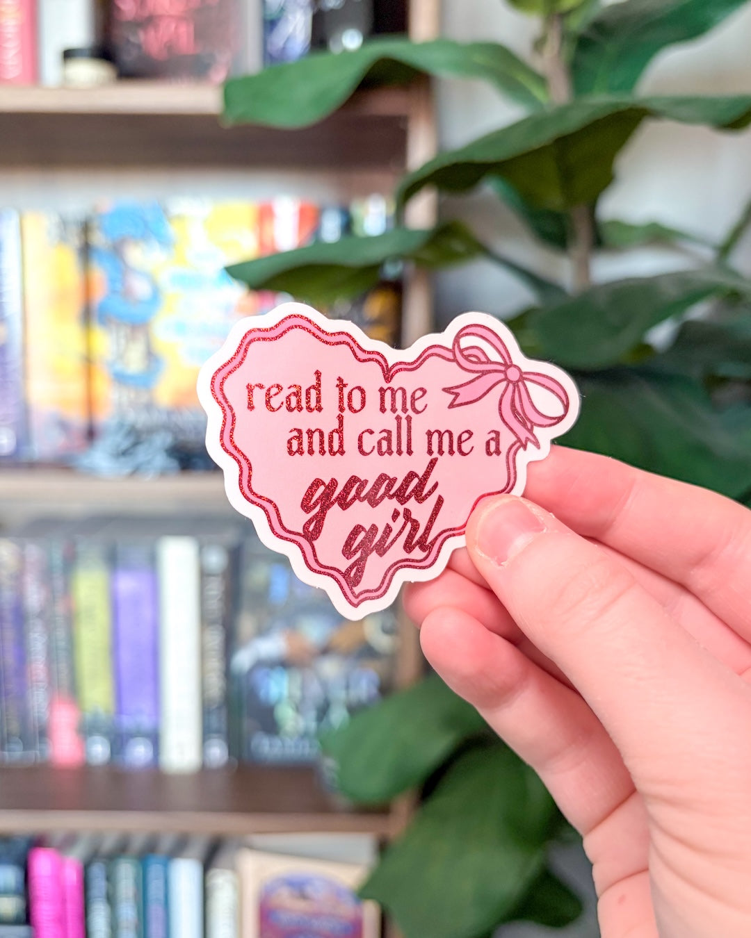 Read to Me Glitter Sticker