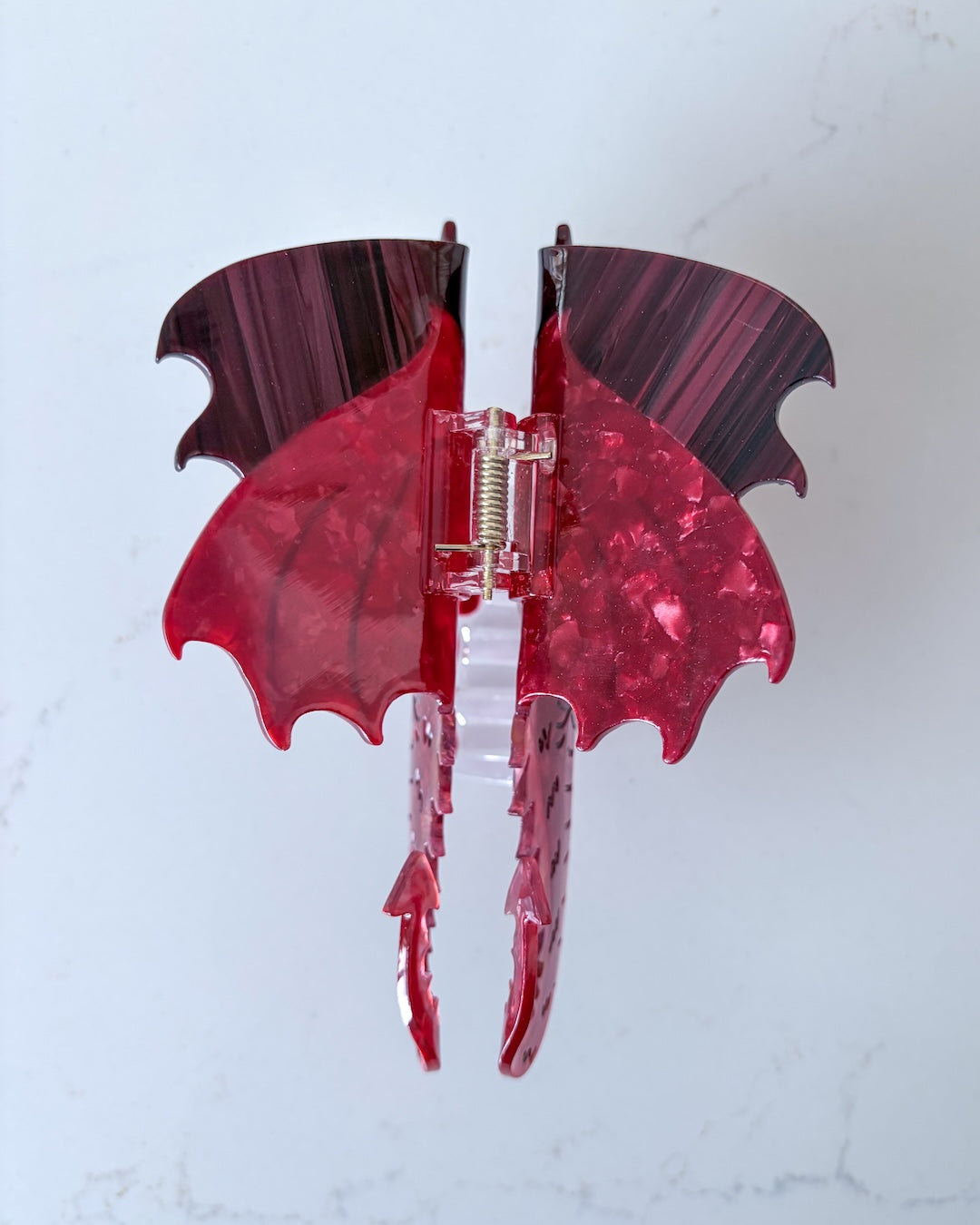 Dragon Hair Claw Clip - Large Red