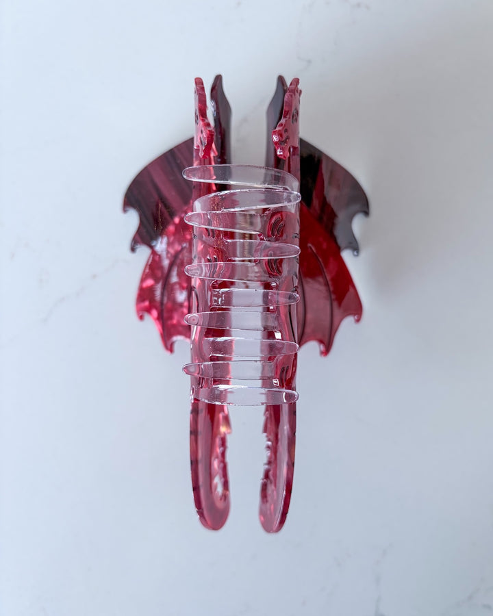 Dragon Hair Claw Clip - Large Red