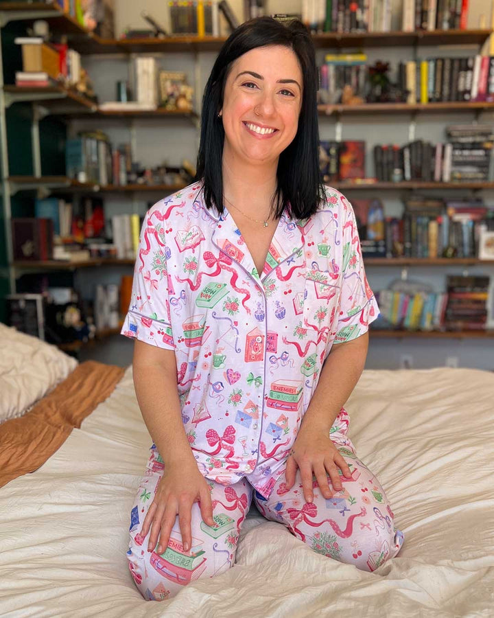 Romance Tropes Bamboo Long Pants Pajama Set