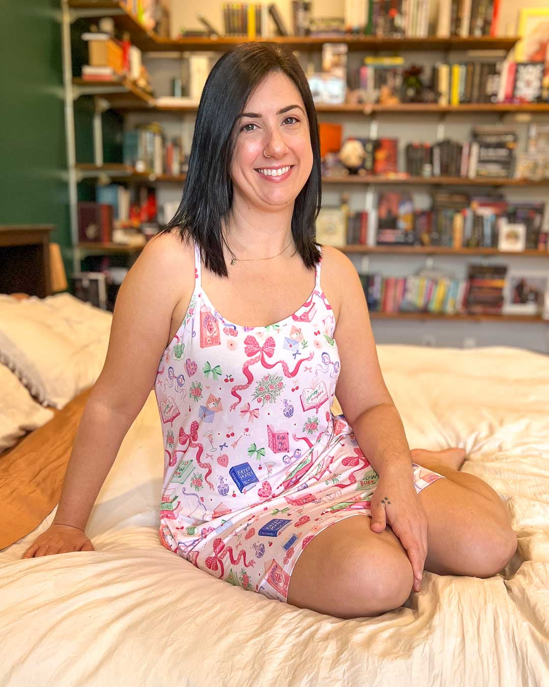 Romance Tropes Bamboo Nightgown Pajamas
