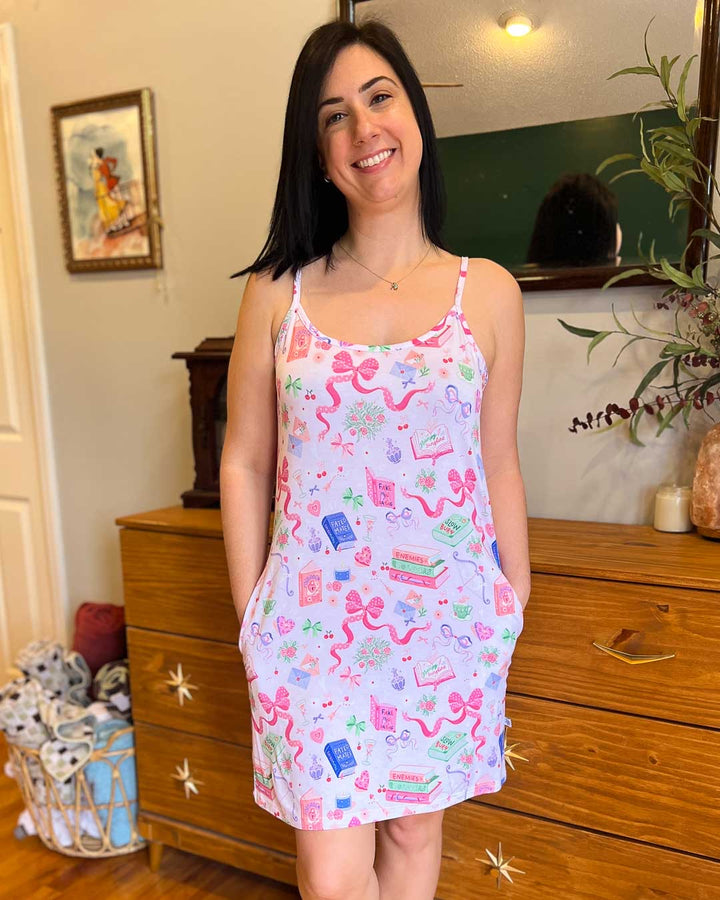 Romance Tropes Bamboo Nightgown Pajamas