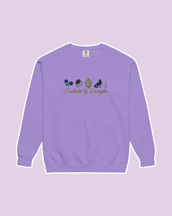 Violet sweatshirt for Enchantra fans featuring the phrase &