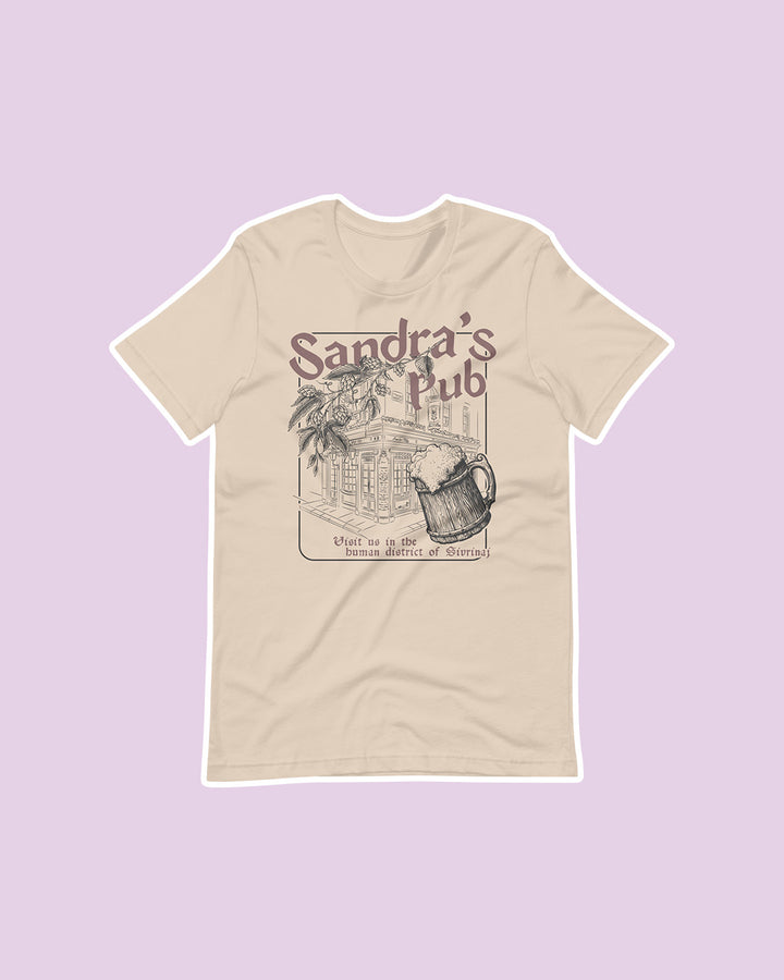 The Serpent &amp; the Wings of Night shirt featuring a storefront for Sandra&